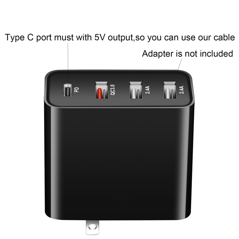 Dây Cáp Nguồn USB C Sang DC Với Công Tắc Thay Thế 4 Pin 1.5V AA Cho Đèn LED AA LR6