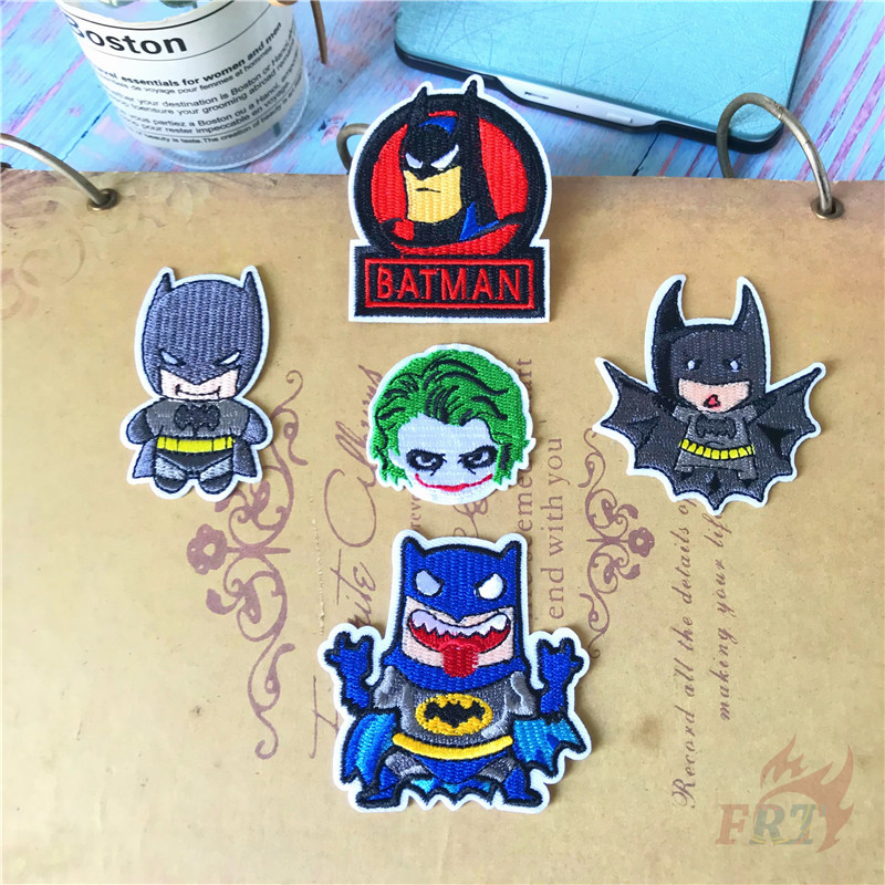 Miếng Vá Quần Áo Ủi Thêu Hình Nhân Vật Joker Vs Batman