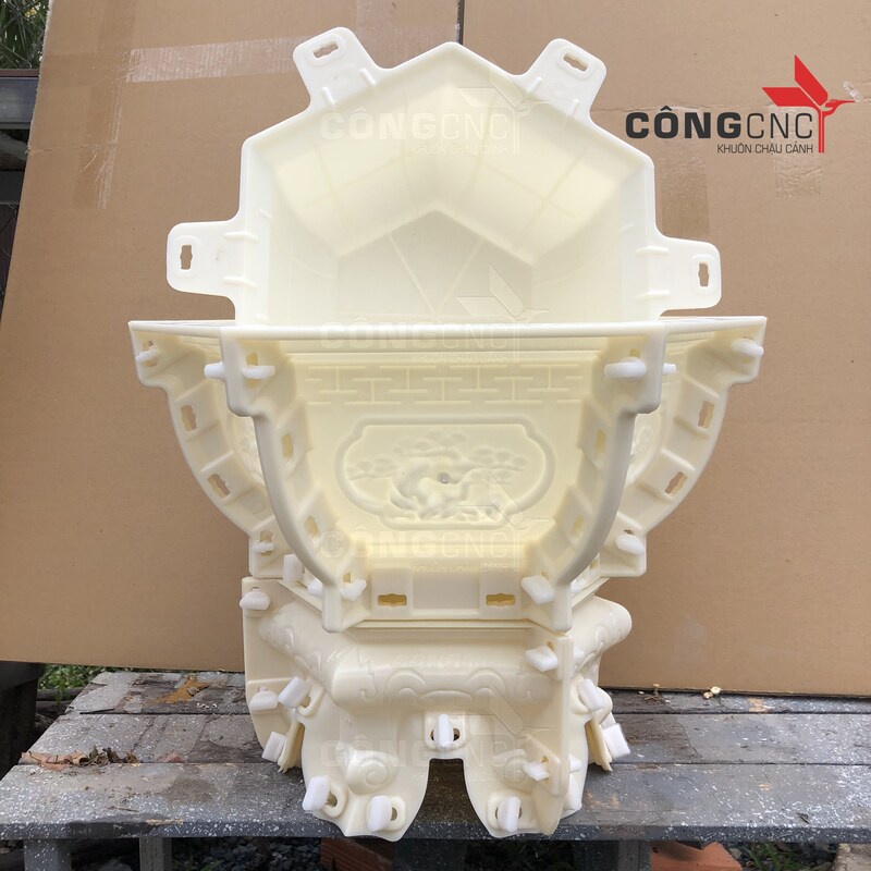Khuôn Chậu Cảnh ABS, Lục Giác 35 và Đôn Chân Kỷ 35
