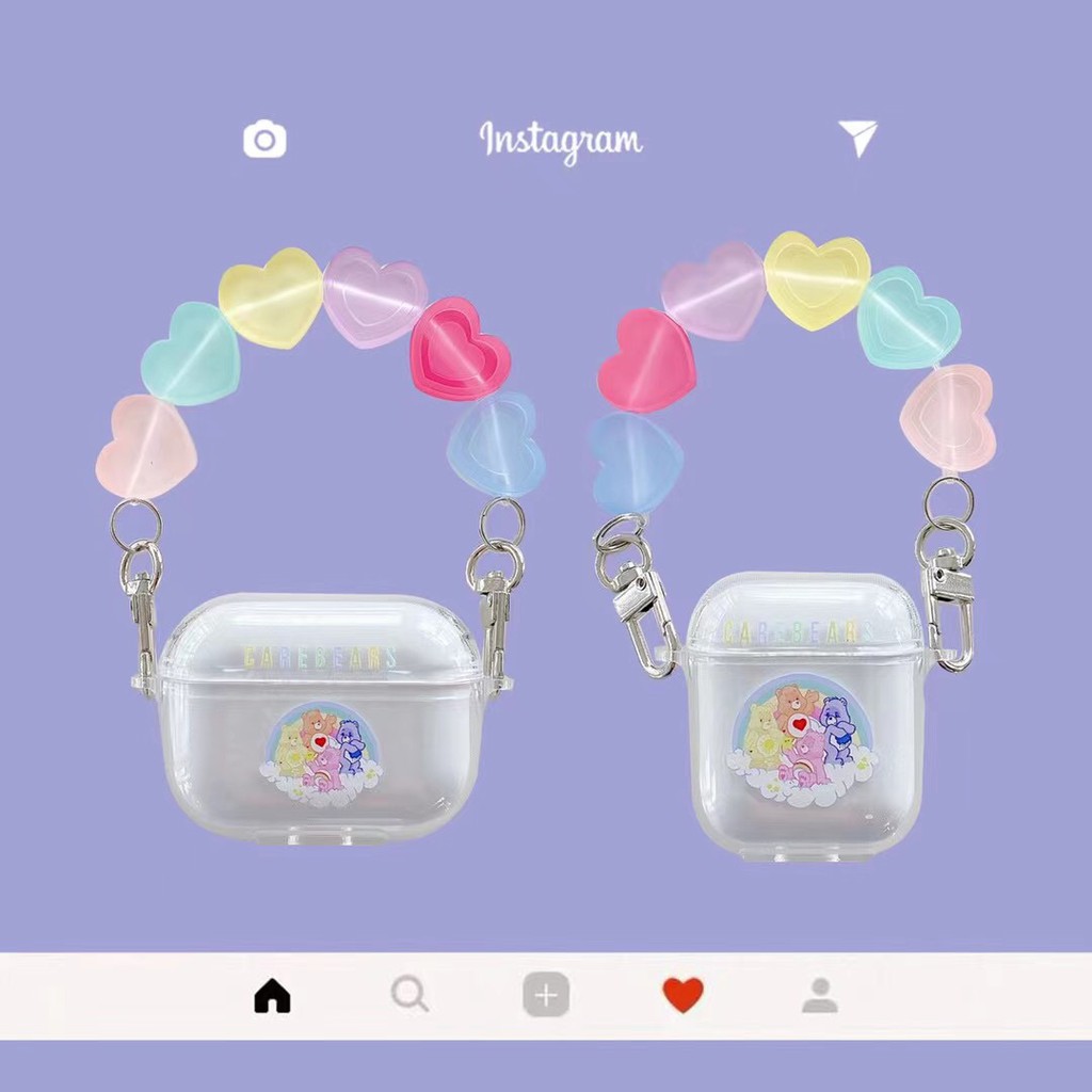 Vỏ Bảo Vệ Hộp Sạc Tai Nghe Airpods 1 / 2 / Pro Hình Gia Đình Gấu Kẹo Kiểu Nhật Hàn Dễ Thương | BigBuy360 - bigbuy360.vn