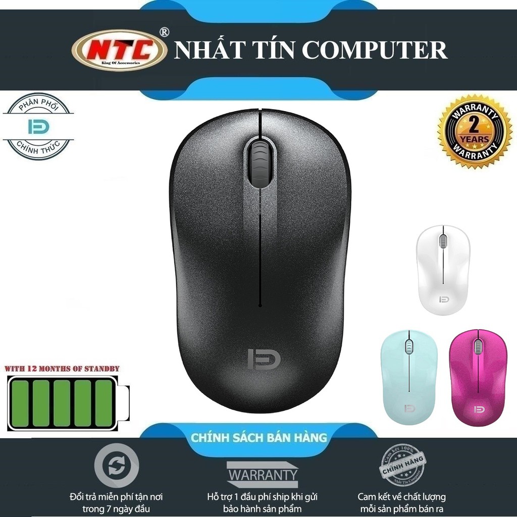 Chuột không dây Wireless FD V102 Pin dùng 12 T -