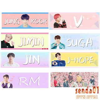 Banner cổ vũ in tên nhóm nhạc BTS