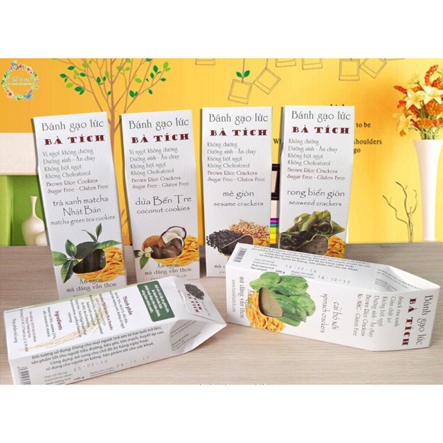 Bánh gạo lứt ăn kiêng Bà Tích / No Sugar