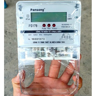 Công tơ điện tử 1 pha 2 dây Pansong PS178