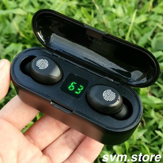 Tai nghe Bluetooth TWS F9 bản Quốc tế True Wireless không dây nút cảm ứng kháng nước thể theo stereo 4.9