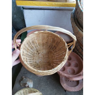GIỎ ĐỰNG TRẦU MÂY TRE ĐAN