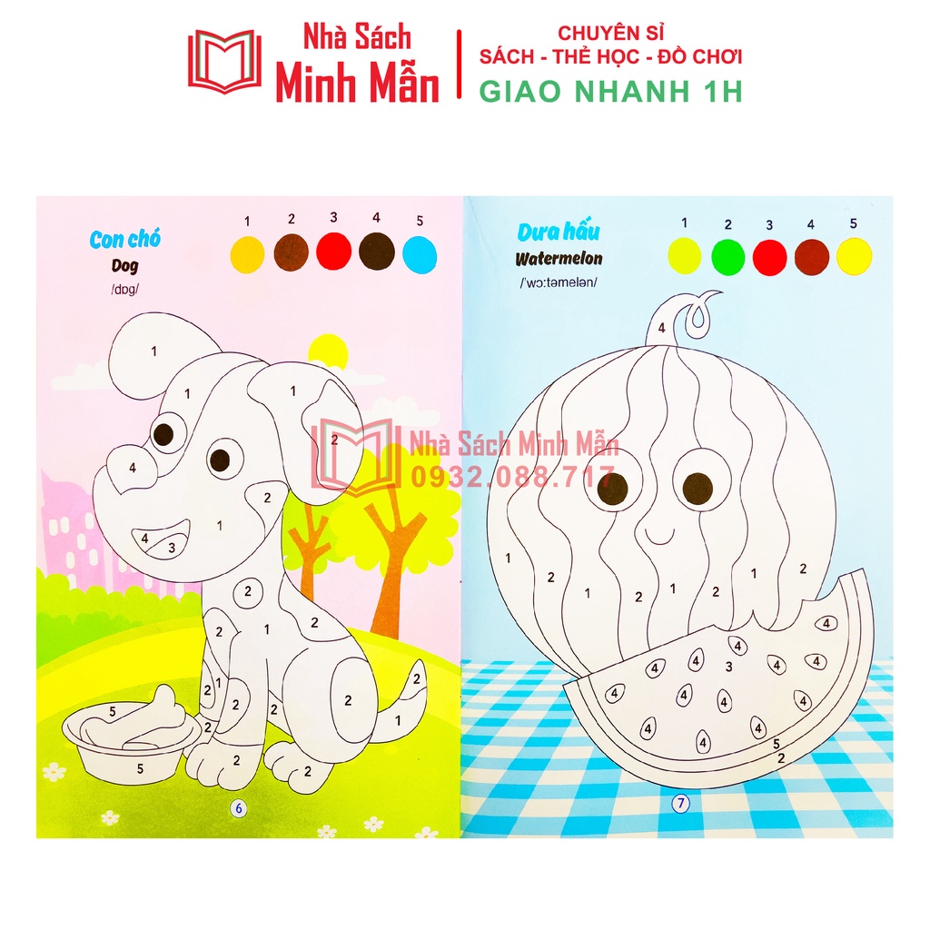 Sách - Tô Màu Phát Triển Trí Thông Minh - Dành Cho Bé Từ 2-6 Tuổi