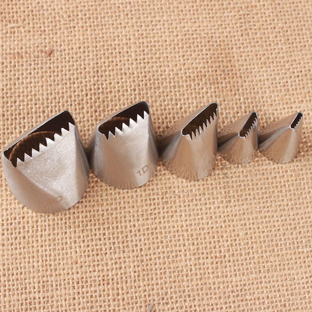 KUNHEV Set 5 Đuôi Bắt Bông Kem Bằng Thép Không Gỉ Dùng Trong Nhà Bếp