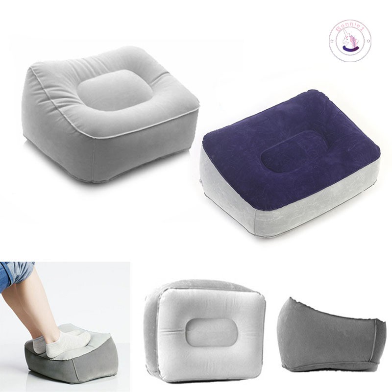 Gối kê chân bơm hơi bằng nhựa Pvc tiện dụng khi đi du lịch