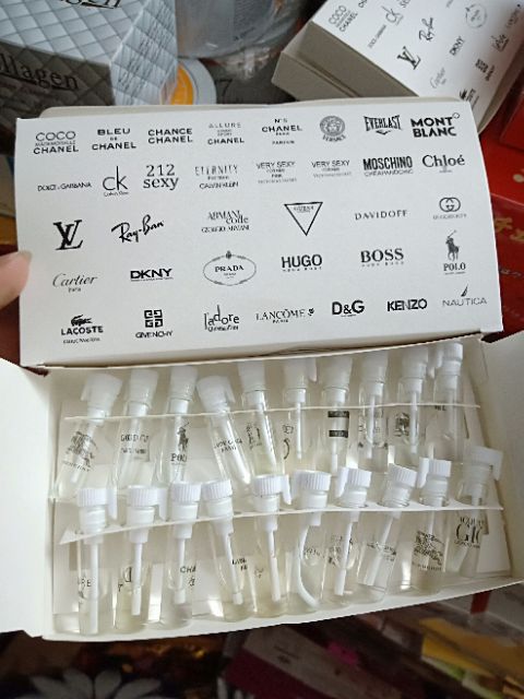 Sét nước hoa 20 lọ tét trắng | Thế Giới Skin Care