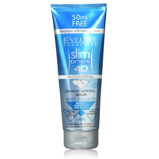 Kem giảm béo EVELINE chống tích tụ mỡ vi tinh thể Kim cương Slim Extreme 4D 250ml