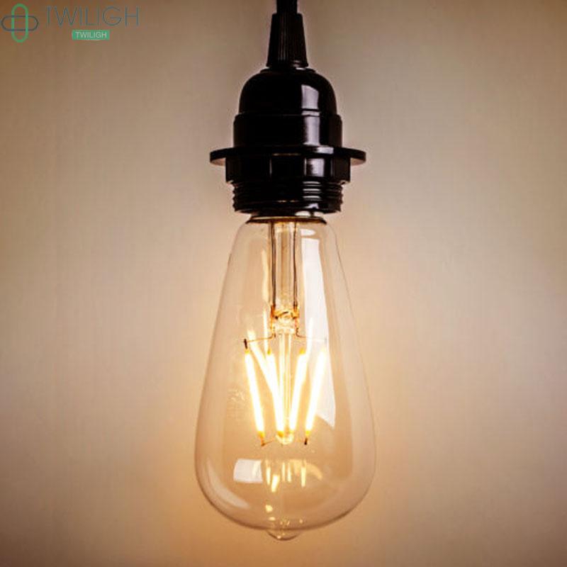Bóng đèn LED phong cách Edison dạng dây tóc 2W-8W ST64 E27