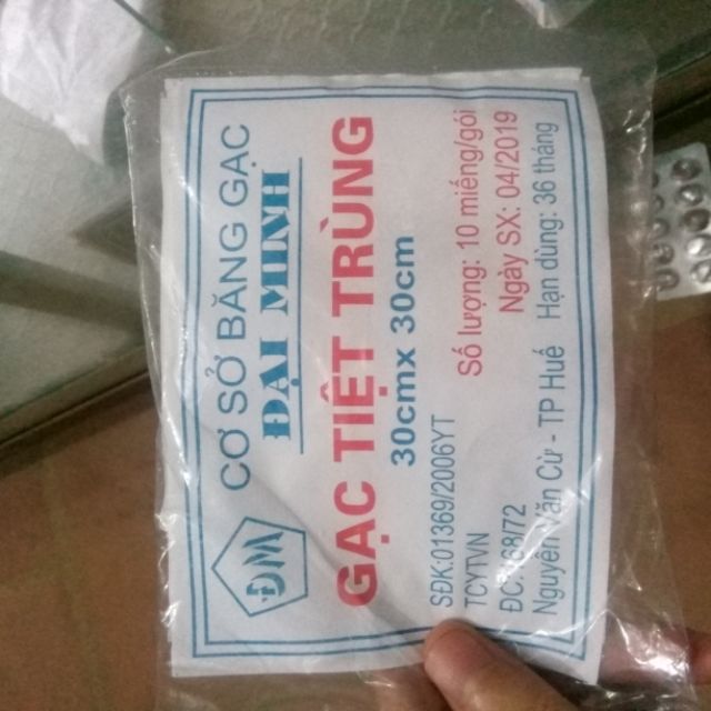 Gạc tiệt trùng 30cm×30cm