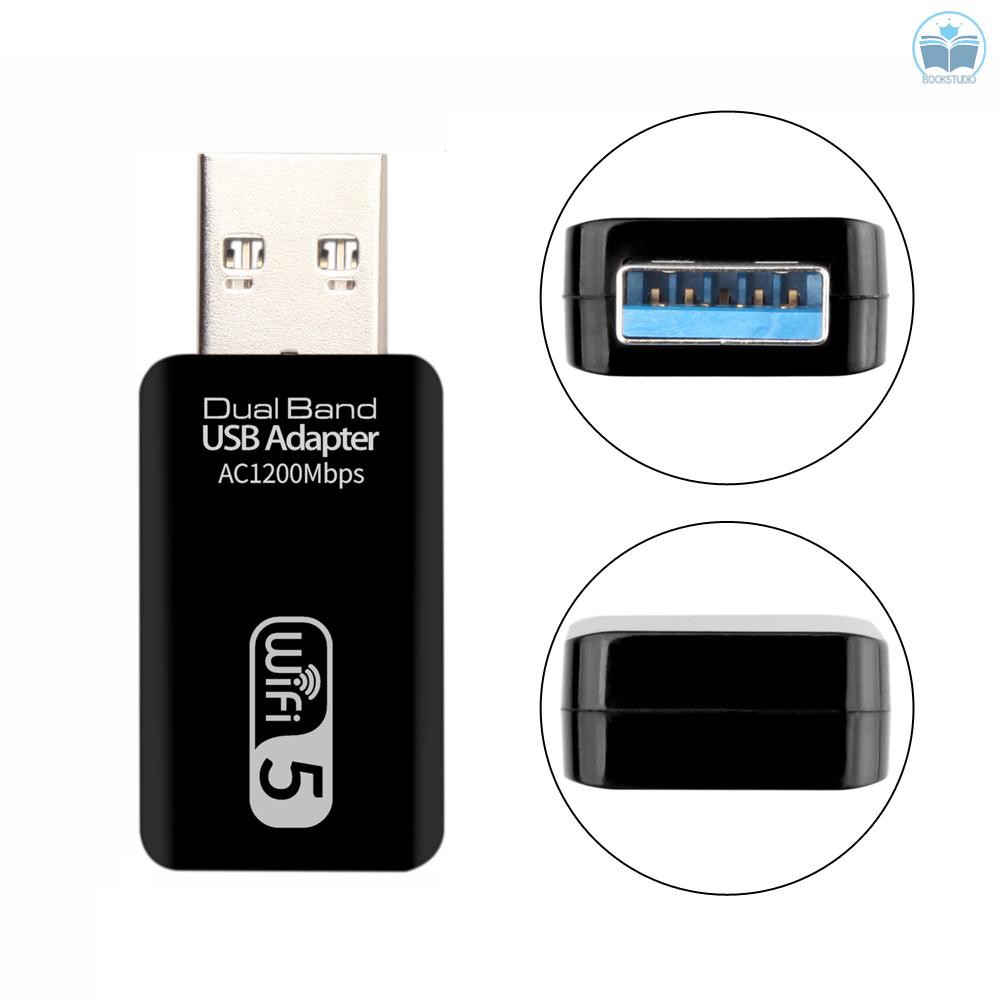Usb Adapter Ac1200 Băng Tần Kép Usb3.0 Wifi Adapter 2.4ghz / 5.0ghz Ethernet 802.11ac Cho Laptop Desktop Pc | BigBuy360 - bigbuy360.vn