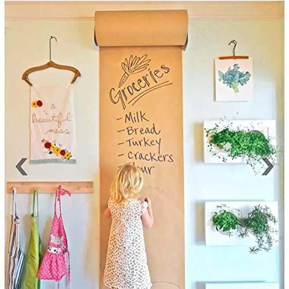 IVORY Cuộn Giấy Kraft Màu Nâu Dùng Gói Quà / Trang Trí Tiệc Cưới / Sinh Nhật DIY