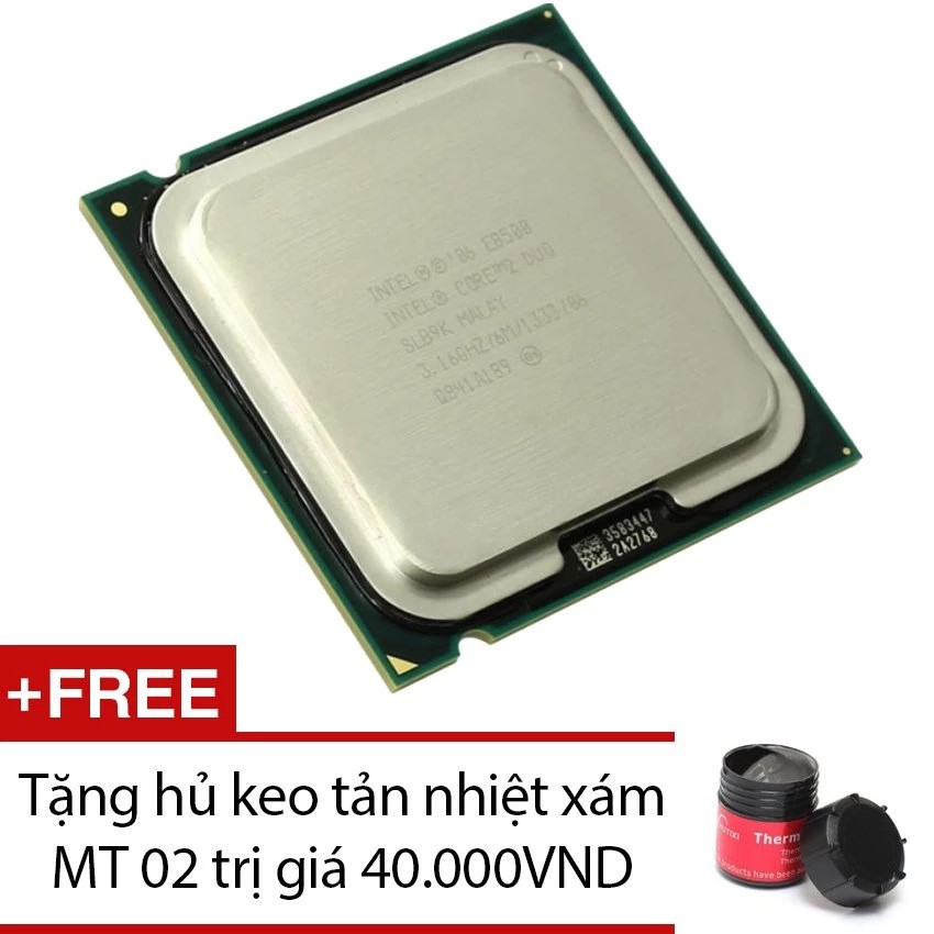 Bộ vi xử lý Intel E8400 Core 2 Duo + Tặng hủ keo tản nhiệt xám