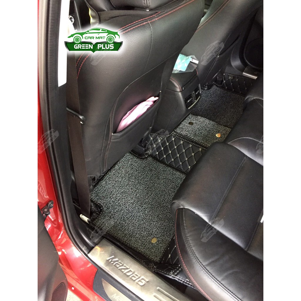 Thảm lót sàn ô tô 6D Mazda 6 2013-2022 chống nước, không mùi, phủ kín 90% sàn xe