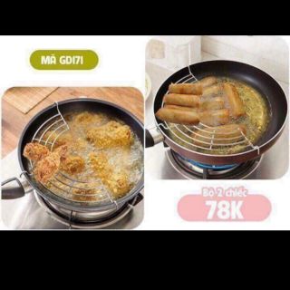 Vỉ gác chảo inox
