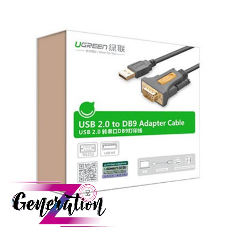 Cáp chuyển USB 2.0 ra RS232 Chipset PL2303TA Ugreen dài 1M - 1.5M - 2M - 3M