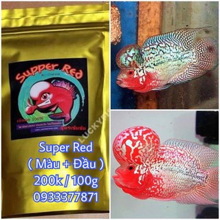 Thức ăn cho cá la hán cao cấp Super Red hỗ trợ Màu và Đầu - Hàng Công Ty