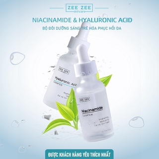 Bộ đôi dưỡng sáng trẻ hóa phục hồi da niacinamide & hyaluronic acid - ảnh sản phẩm 2