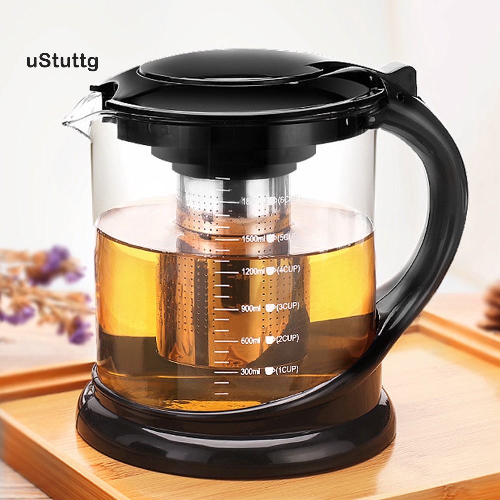 Ấm Pha Trà Thủy Tinh Chịu Nhiệt Dung Tích 1000 / 1800ml