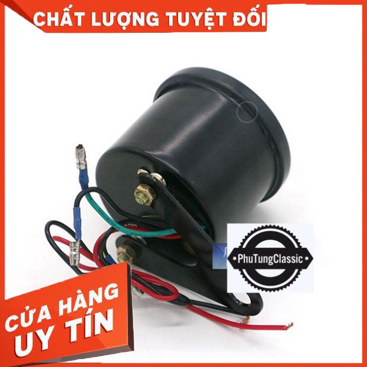 Đồng hồ báo tua máy Classic màu đen