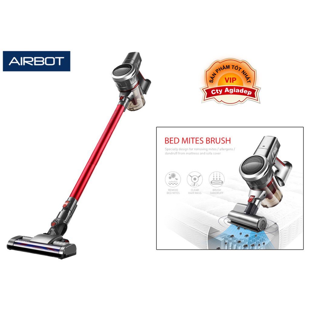 Máy hút bụi Pin sạc Siêu xịn Airbot Supersonics cổ dài cầm tay tiện dụng - Hàng nhà giàu của Agiadep