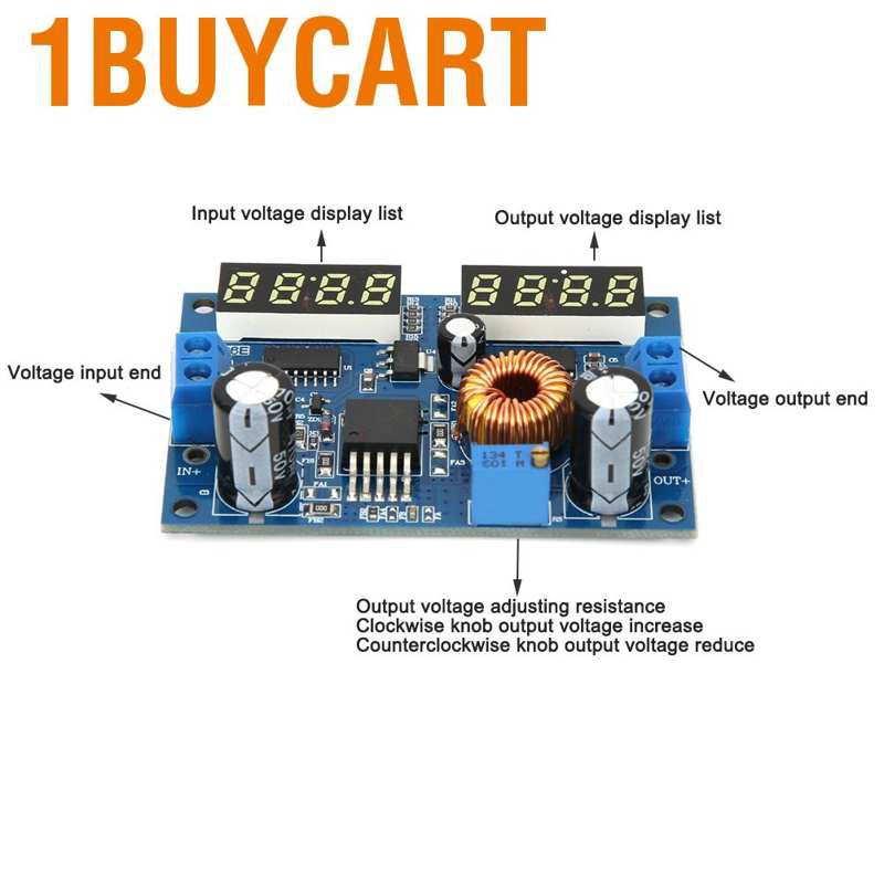 Bộ 2 module nguồn 3A ống kép giảm vôn kế 5-35V ổn định chất lượng cao