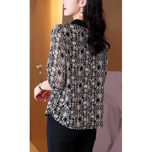 Áo Sơ Mi chiffon Mỏng Tay Ngắn Cổ Bẻ Thời Trang Mùa Hè Dành Cho Nữ