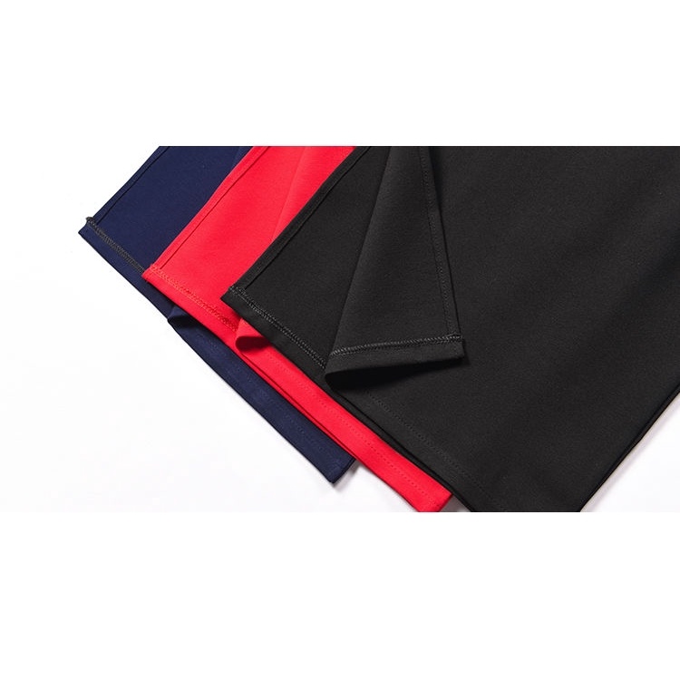 Chân Váy Bút Chì Lưng Cao Màu Đỏ / Đen Thời Trang Xuân Thu 2020