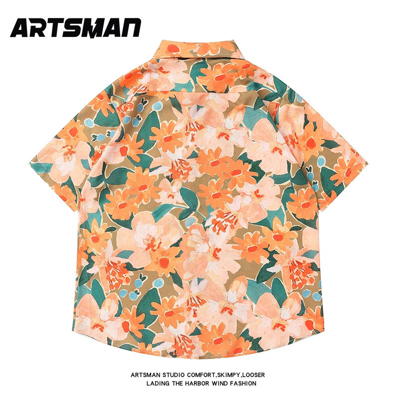 Áo Sơ Mi Tay Ngắn Họa Tiết Hawaii-05