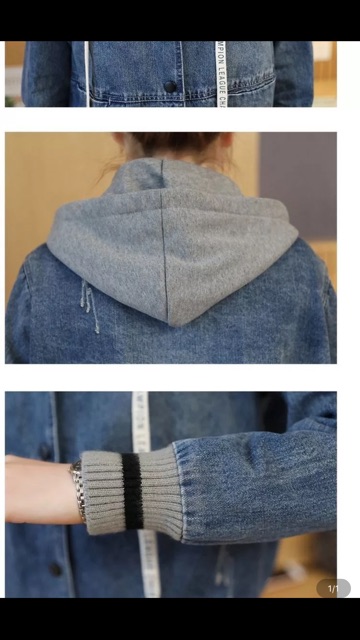 Áo khoác bò nữ hàng loại 1 cao cấp Áo khoác jean nữ thu đông | BigBuy360 - bigbuy360.vn