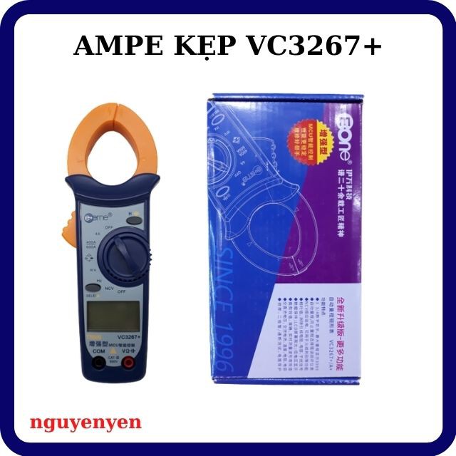 [TP. HCM] Đồng Hồ Đo Kẹp Dòng Ampe Kìm Điện Tử VC3267+ Kỹ Thuật Số - TRUE RMS - NCV Dò Dây - AC 600A Tụ 40nF-4mF