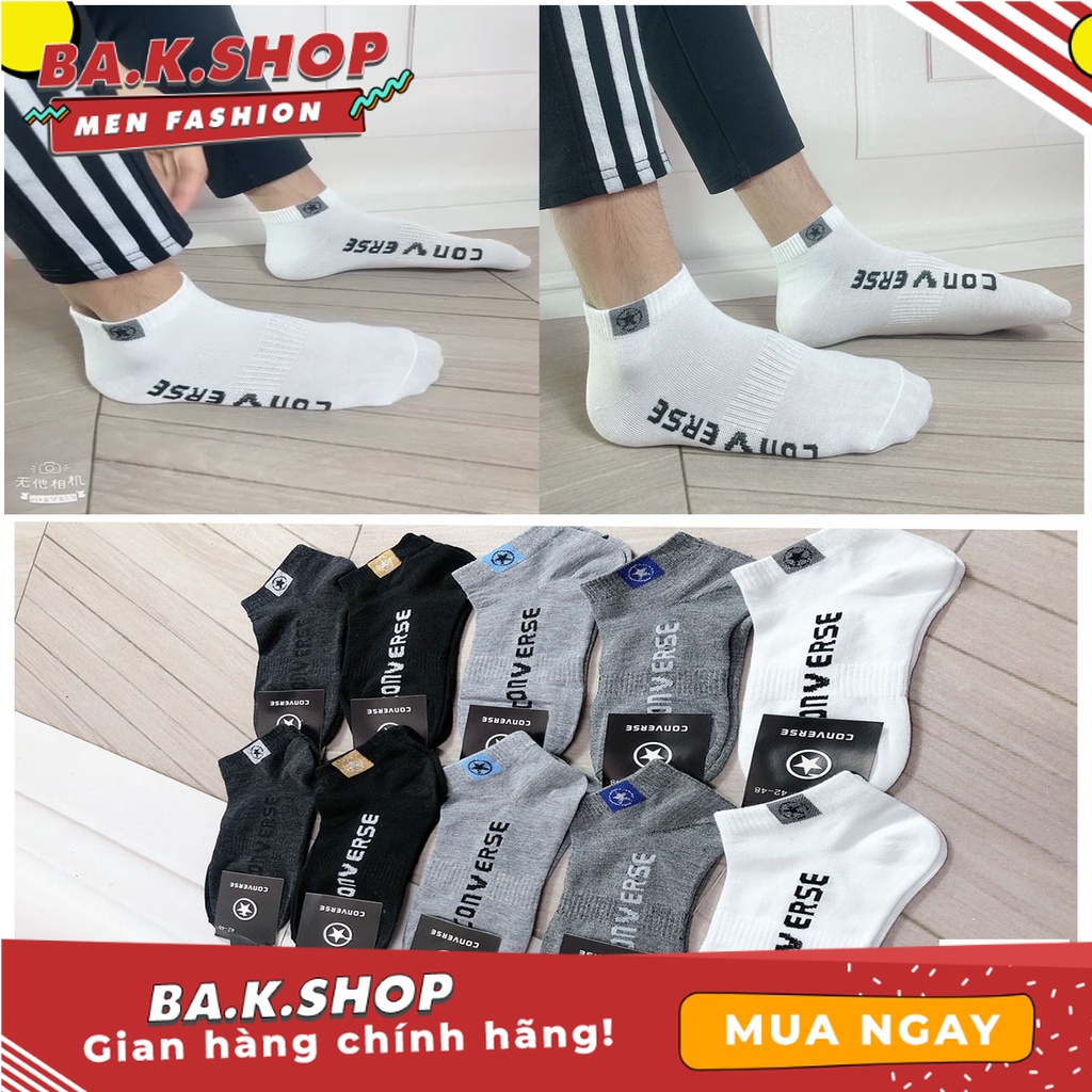 Tất nam nữ cổ ngắn  ,vớ nam nữ unisexdáng thể thao cao cấp chất liệu cotton thoáng mát