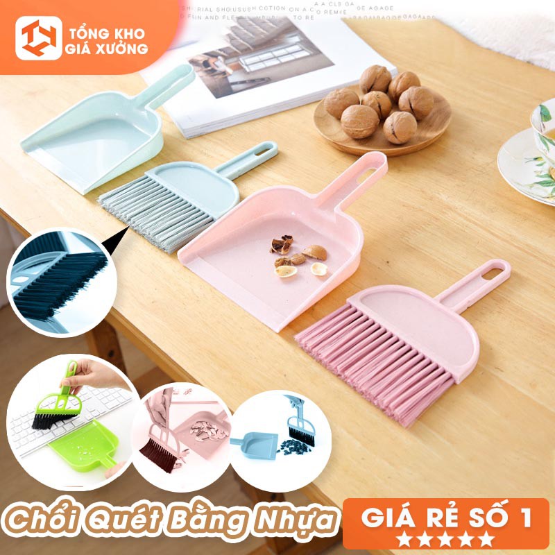 Chổi Quét Bằng Nhựa Thiết Kế Nhỏ Gọn Màu Sắc Tươi Sáng