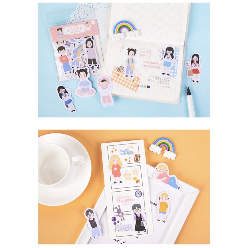 STICKER hình người cute lạc lối