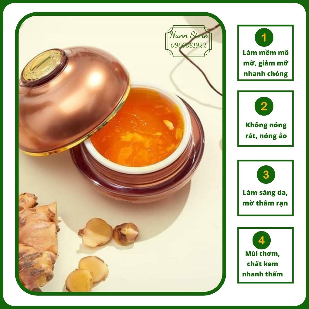 CAO GỪNG HOÀNG CUNG - Cao tan mỡ dùng kèm Latex
