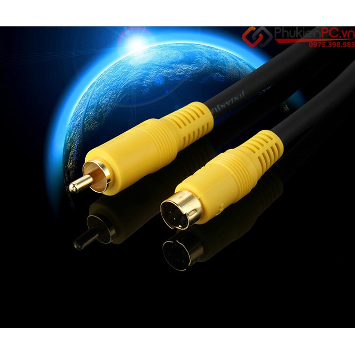 Cáp S-Video sang AV RCA  dài 1.8M (1.8 mét) cho máy siêu âm, nội soi và thiết bị giao tiếp AV RCA khác