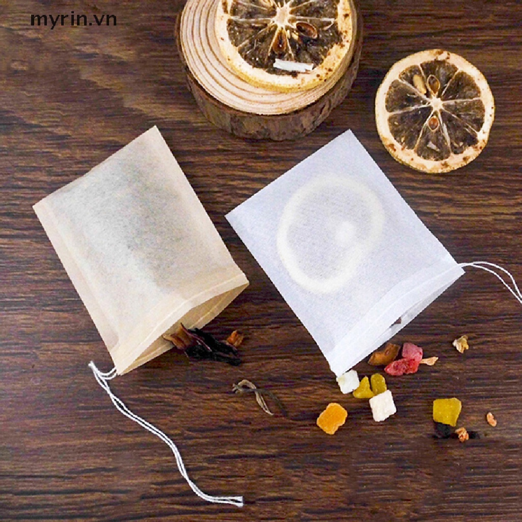 Set 100 Túi Lọc Trà Bằng Giấy Rút Dây Tiện Lợi