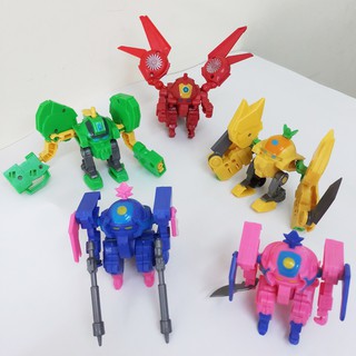Bộ đồ chơi 5 robot trái cây cho bé. 5501Rx5