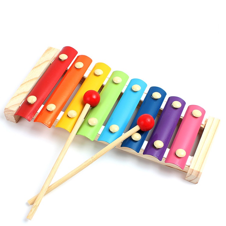 Đồ Chơi Gỗ Đàn Gõ Nhạc 8 Thanh Cho Bé - Đồ Chơi Gỗ Thông Minh &amp; Giáo Dục Giúp Bé Phát Triển
