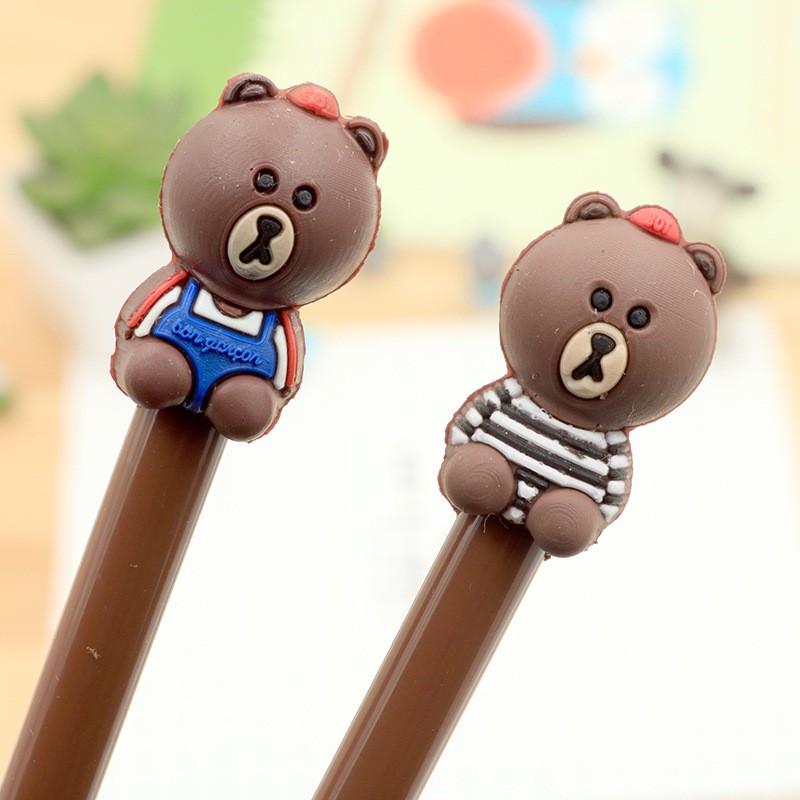 Sỉ 10 bút hình gấu Brown Bear  37k