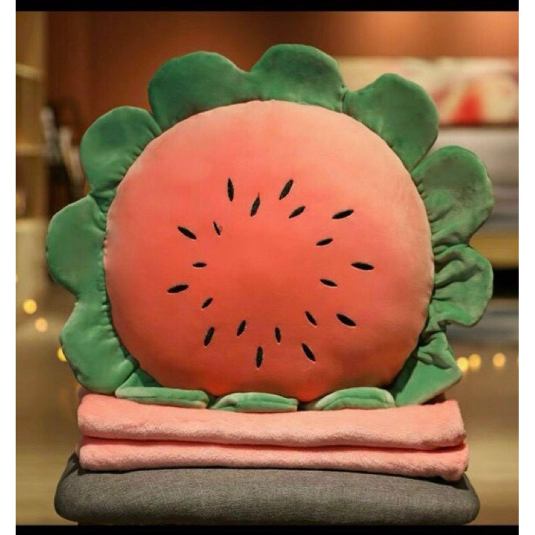 Chăn gối gấu bông hình thú cho bé, bộ chăn gối văn phòng hình thú nhồi bông nhiều mẫu