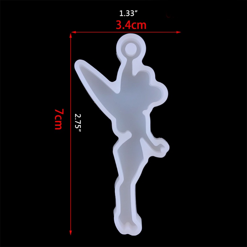 Khuôn Silicone Làm Móc Khóa Hình Hoa Thủy Tinh Sáng Tạo