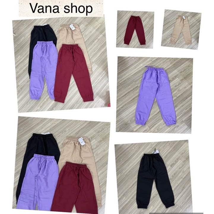 [VANA SHOP] quần jogger Vải chun eo &amp; chun lai.