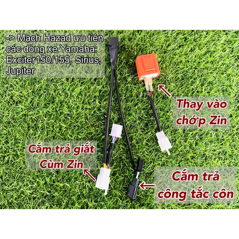 Bộ Mạch Hazard ưu tiên dòng xe Yamaha: Exciter 150/155, Sirius, Exciter 135, Jupiter