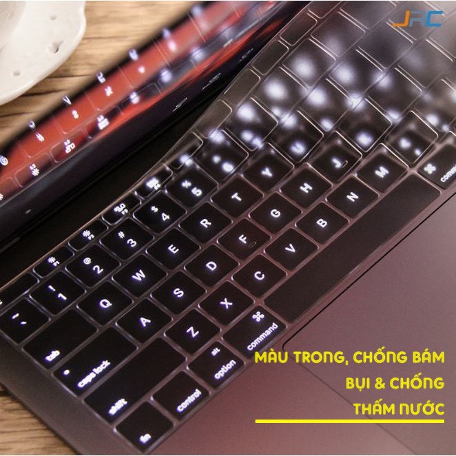 PHỦ BÀN PHÍM JRC ShortCut CHO MACBOOK ĐỦ MÀU-SIÊU MỎNG, ÔM KHÍT BÀN PHÍM, CHỐNG NƯỚC, CHỐNG BỤI BẨN