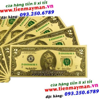 Tiền 2USD Vàng
