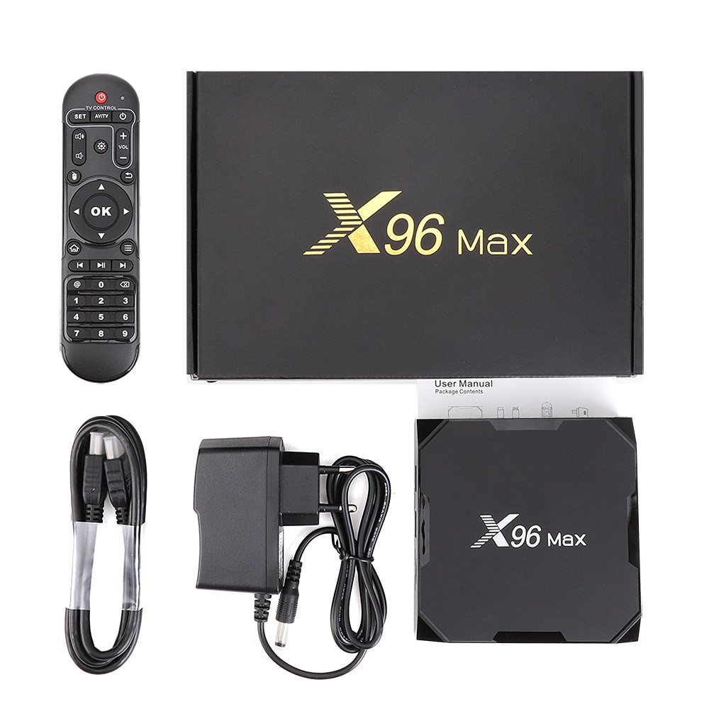 Tv Box Thông Minh Android 9.0 X96 Max Plus 4gb 64gb 32gb Amlogic S905X3 Quad Core 5.8ghz Wifi 1000m 4k 60fps
